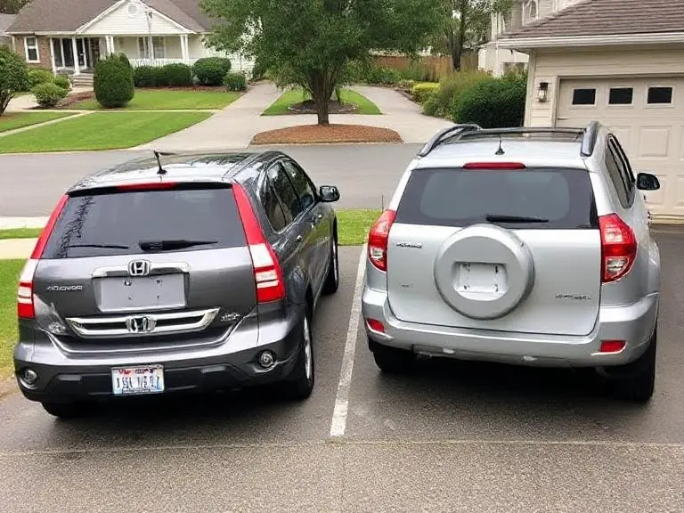 The Most Reliable SUVs: A Mechanic's No-Nonsense Guide 4 Most reliable used SUVs under $10,000 – Honda CR-V and Toyota RAV4 in suburban setting