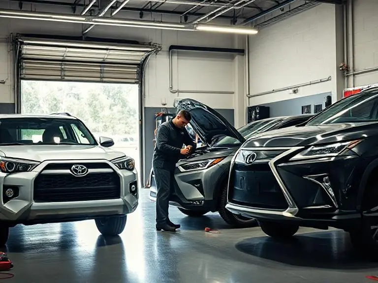The Most Reliable SUVs: A Mechanic's No-Nonsense Guide 2 Most reliable SUV models in a mechanic’s garage – Toyota 4Runner, Honda CR-V, Lexus RX350 inspected by expert