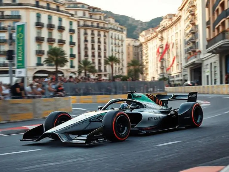 The Fastest Electric Car in the World: Blazing Speed, Zero Emissions 4 Formula E Gen3 electric race car racing on a city track, representing sustainable motorsport innovation.