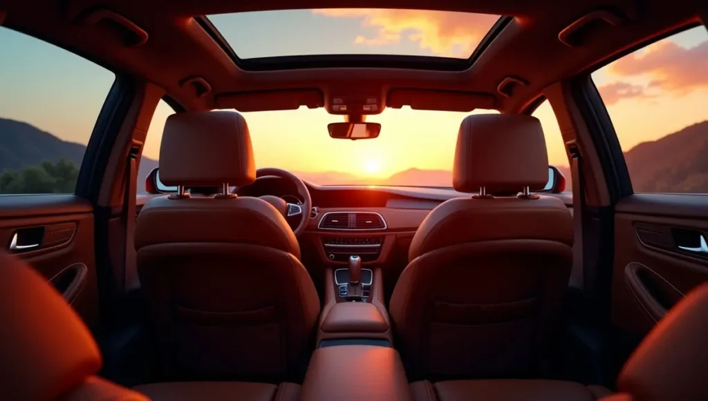 Most Comfortable Cars: The Ultimate Guide to Smooth, Stress-Free Driving 2 A luxurious interior of one of the most comfortable cars, featuring ambient lighting and plush seating for long drives.