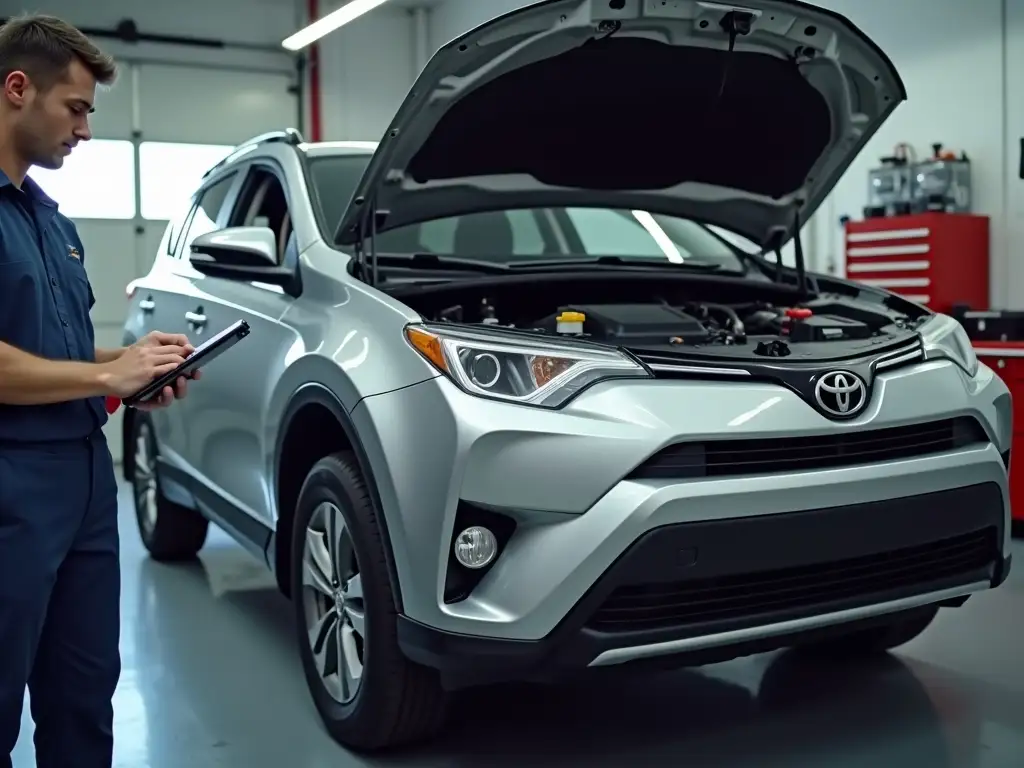A mechanic performs a crucial pre-purchase inspection, which is everything you need to know about car warranty coverage for older vehicles.