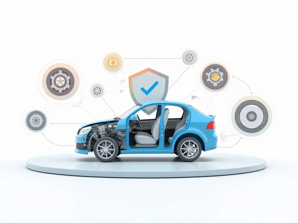 Everything You Need to Know About Car Warranty Coverage 3 Everything You Need to Know About Car Warranty Coverage: Car protection infographic highlighting key components like engine, transmission, and electrical systems.