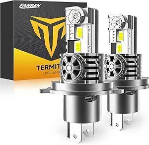 How to Install LED Headlights (Car & Motorcycle) Like a Pro 4 Upgraded H4/9003/HB2 LED Bulbs Hi/Low Beam, 36,000LM 900% Super Brighter, 6500K Cool White, 1:1 Mini Halogen Size H4 9003 Fog Lights Kits with Cooling Fan, Plug and Play, Pack of 2