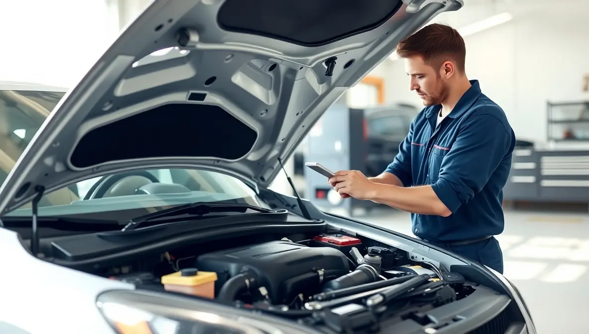 Everything You Need to Know to Lease a Second-Hand Car with Confidence 4 Mechanic inspecting a used car before leasing to ensure quality and reliability.