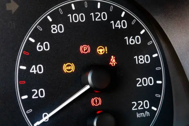 home 14 Car dashboard with all major warning symbols illuminated – full guide to car dash symbols explained by a mechanic.