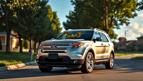 2015 Ford Explorer front view and side profile highlighting reliable older model design