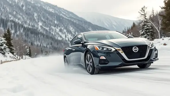 The Nissan Altima 2024: Finally, a Sedan That Gets You 4 Nissan Altima 2024 with available all-wheel drive providing confident traction and safety in snowy conditions.
