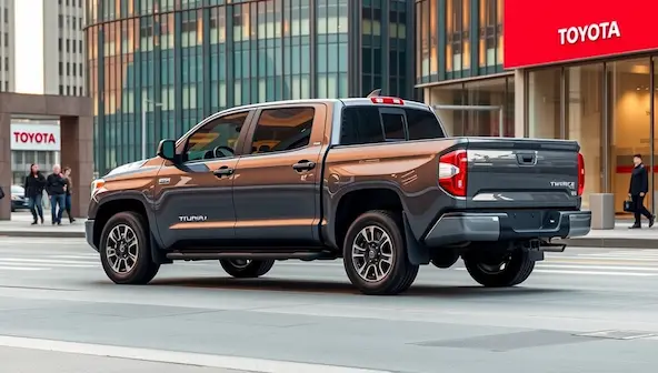 Used Toyota Tundra 2024 Modern Turbo V6 hybrid with sleek city design