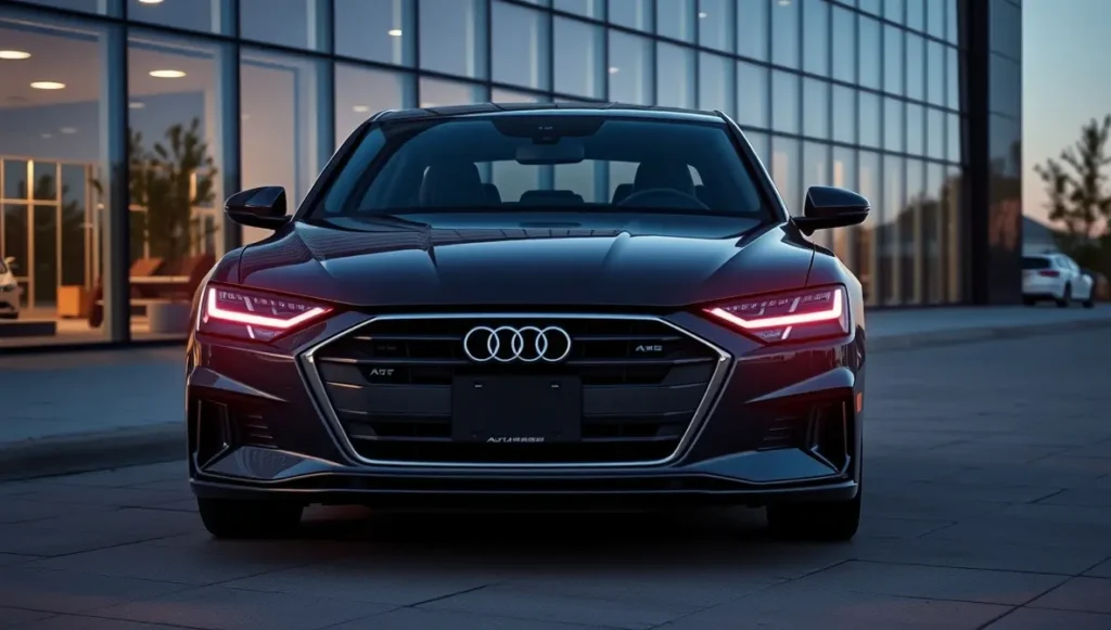 2019 Audi A8 D5 highlighting its modern design, LED lighting, and technology-focused luxury sedan styling